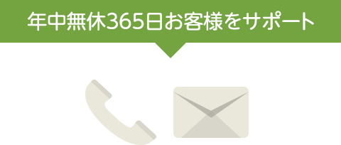 お電話、メールによるご相談・ご要望受付